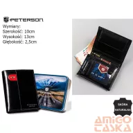 Peterson férfi bőr pénztárca PTN 22311-VT-E