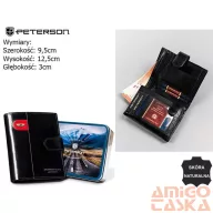 Peterson férfi bőr pénztárca PTN 22308L-VT-E