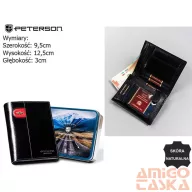 Peterson férfi bőr pénztárca PTN 22308-VT-E