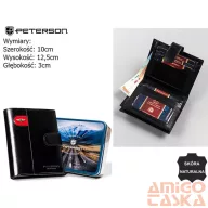 Peterson férfi bőr pénztárca PTN 22310L-VT-E