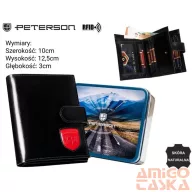 Peterson férfi bőr pénztárca PTN 22310L-VT-T