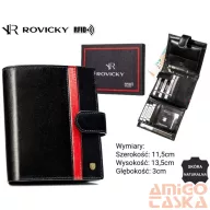 Rovicky férfi bőr pénztárca 22316L-RVTP