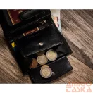 Peterson férfi bőr pénztárca PTN 303-P-UP UA – fekete