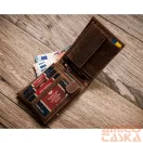 Peterson férfi bőr pénztárca PTN 304-P-UP UA – barna