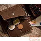 Peterson férfi bőr pénztárca PTN 304-P-UP UA – barna