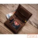 Peterson férfi bőr pénztárca PTN 317-P-UP UA – barna