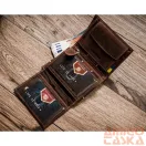 Peterson férfi bőr pénztárca PTN 317-P-UP UA – barna