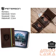 Peterson férfi bőr pénztárca PTN 324-P-UP UA – barna