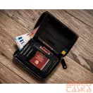 Peterson férfi bőr pénztárca PTN 340-P-UP UA – fekete