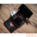 Peterson férfi bőr pénztárca PTN 340-P-UP UA – fekete