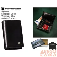 Peterson férfi bőr pénztárca PTN 324-P