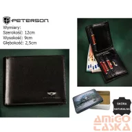 Peterson férfi bőr pénztárca PTN 334-P