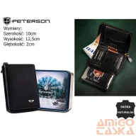 Peterson férfi bőr pénztárca PTN 340-P