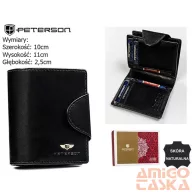 Peterson női bőr pénztárca PTN 2517-BO – fekete