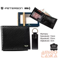   Peterson férfi pénztárca ajándékszett PTN PK5-N992-6860 BL