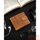 Peterson férfi bőr pénztárca PTN N008L-PCA – barna