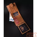 Peterson férfi bőr pénztárca PTN N008L-PCA – barna