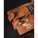 Peterson férfi bőr pénztárca PTN N008L-PCA – barna