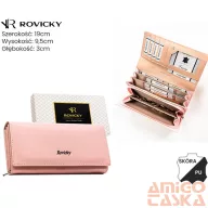   Rovicky női bőr és műbőr pénztárca RPX-20-ML – rózsaszín