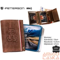 Peterson férfi bőr pénztárca PTN 317PW-02