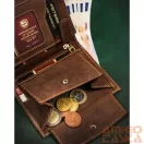 Peterson férfi bőr pénztárca PTN 317PW-04 2-1-4