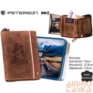 Peterson férfi bőr pénztárca PTN 340PW-04