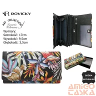Rovicky női bőr pénztárca R-N22-ART