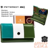 Peterson női bőr pénztárca PTN RD-08-GCL-S