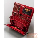 Peterson női bőr pénztárca PTN RD-07-GCL-S – piros