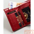 Peterson női bőr pénztárca PTN RD-18-GCL-S – piros
