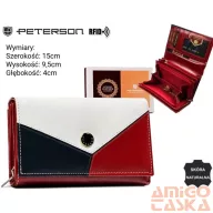 Peterson női bőr pénztárca PTN RD-22-GCL-Y