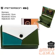 Peterson női bőr pénztárca PTN RD-22-GCL-Y