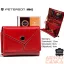 Peterson női bőr pénztárca PTN RD-02-GCL-Y – piros