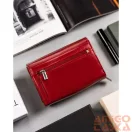 Peterson női bőr pénztárca PTN RD-02-GCL-Y – piros