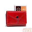 Peterson női bőr pénztárca PTN RD-02-GCL-Y – piros