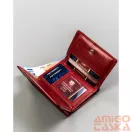 Peterson női bőr pénztárca PTN RD-17-GCL-Y – piros