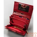 Peterson női bőr pénztárca PTN RD-21-GCL-Y – piros