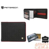 Peterson férfi bőr pénztárca PTN 304.03