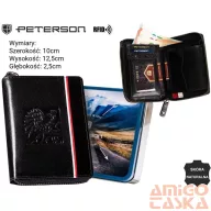 Peterson férfi bőr pénztárca PTN 340P-02 – fekete