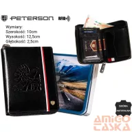 Peterson férfi bőr pénztárca PTN 340P-03 – fekete