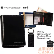 Peterson férfi pénztárca ajándékszett PTN SET-M-N4-KCS