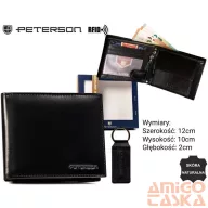   Peterson férfi pénztárca ajándékszett PTN SET-M-N992-KCS
