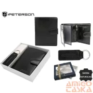   Peterson férfi pénztárca ajándékszett PTN SET-M-1542L-KCS