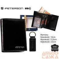   Peterson férfi pénztárca ajándékszett PTN SET-M-1549-KCS