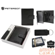   Peterson férfi pénztárca ajándékszett PTN SET-M-1549L-KCS