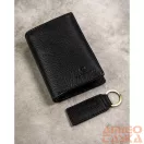 Peterson férfi pénztárca ajándékszett PTN SET-M-1542-D – fekete