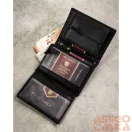 Peterson férfi pénztárca ajándékszett PTN SET-M-1542-D – fekete