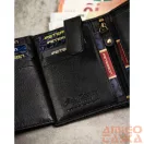 Peterson férfi pénztárca ajándékszett PTN SET-M-1542-D – fekete