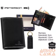   Peterson férfi pénztárca ajándékszett PTN SET-M-1542-GVT