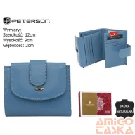 Peterson női bőr pénztárca PTN 2516-BO – kék